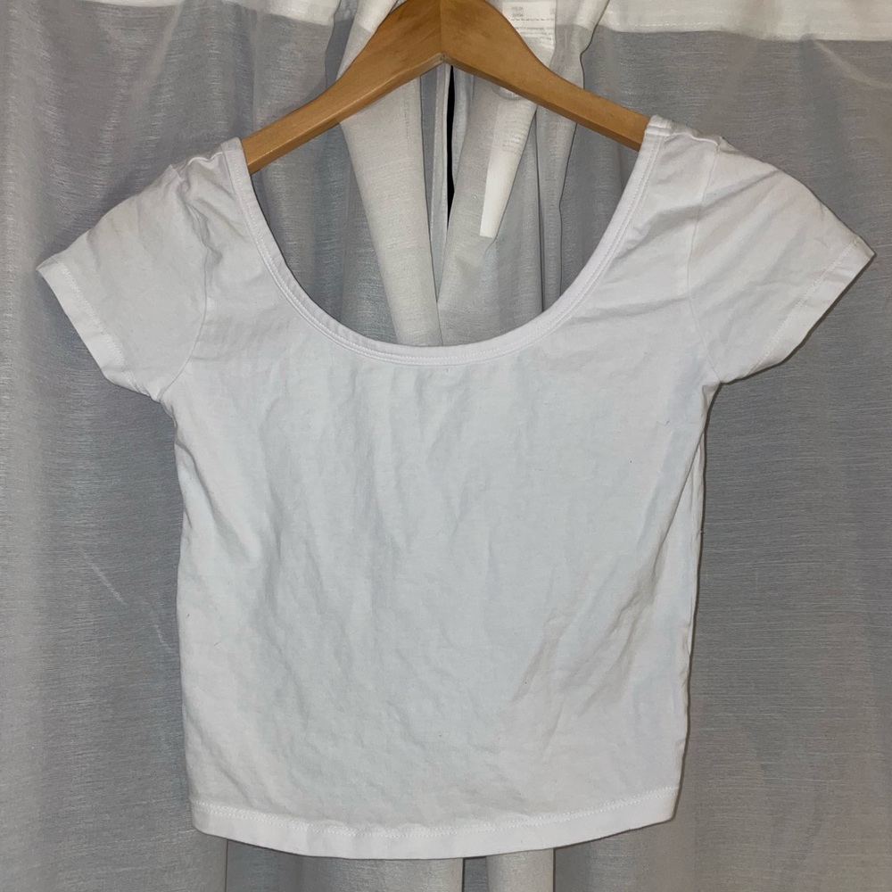Organic cotton White Women's crop Top